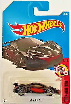 2017 Hot Wheels Then & Now 8/10 - #363 Mclaren P1 - Long Card • $10