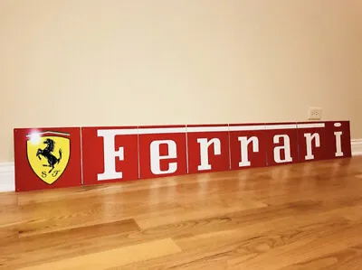 Amazing  80” 8 Piece Ferrari Italian Racing Vintage Reproduction Garage Sign • $185