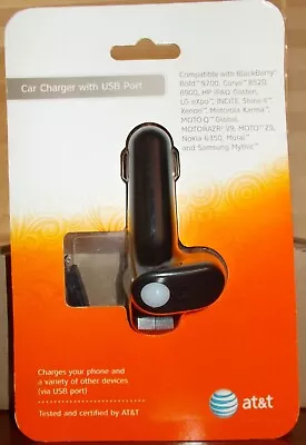 At&t Car Charger With Usb Port Compatible W/blackberry-motorola-samsumg-new-oem • $10