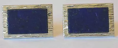 Sterling Silver Mens Blue Lapis Cuff Links • $65