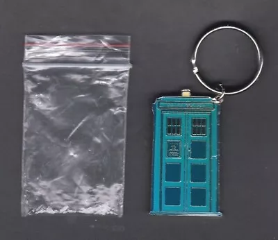 Dr Doctor Who METAL TARDIS KEYRING 1999 BBC Release 5cm Tall Approx. - Key Ring • £9.99