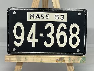 1953 General Mills Wheaties Massachusetts Bicycle License Plate • $12.99