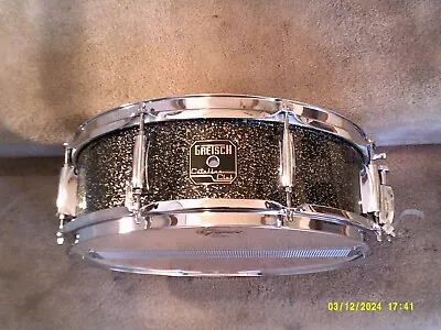Gretsch Catalina Club 14 X 5 Snare Drum Mahogany Shell Black Galaxy Lacquer! • $234.37