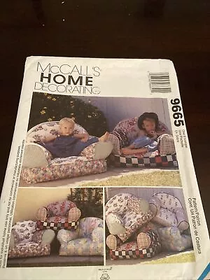 McCall's Home Decorating Pattern 9665 - Kids' Chair - Uncut • $3