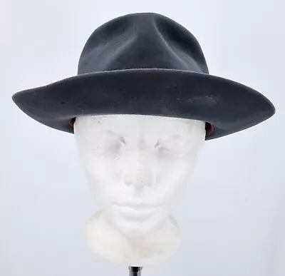 Men's VTG 1930s Dark Blue Penneys Marathon Hat Sz 7 30s JCPenney Fedora • $149.99