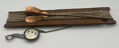 Vintage G Ashton Bay Boating Knot Meter Speed Log Glass Front Copper Spinner • £578.28