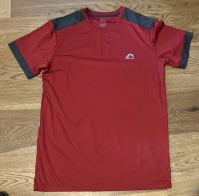 More Mile Mens Action Running Top Red Short Sleeve T-Shirt Gym Workout Size M • £5
