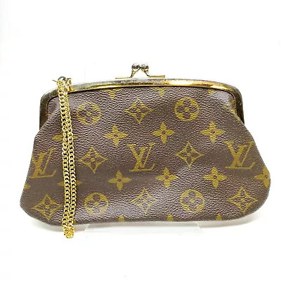 Vintage Louis Vuitton LV Accessory Pouch Bucket USA Pouch Brown Monogram 3650799 • $2.25