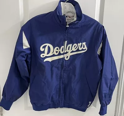 MAJESTIC Vintage LA Dodgers Therma Base Full Zip Jacket Youth See Measurements • $59.99