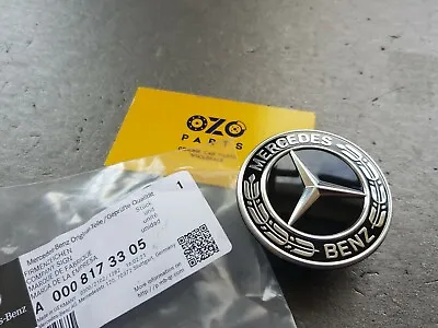 Genuine Mercedes-Benz W204 W205 W212 W213 Hood Badge Black Emblem  A0008173305  • $40