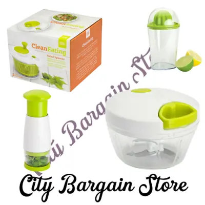 Cleaning Eating Healthy Salad Spinner Juicer Chopper Storage Container Salad E5 • £11.38