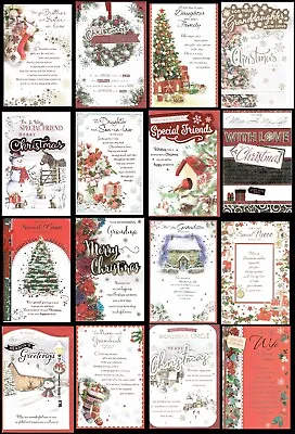 CHRISTMAS CARD QUALITY TRADITIONAL Cards LOVELY WORDS - SOMETHING FOR EVERYONE • £2.20