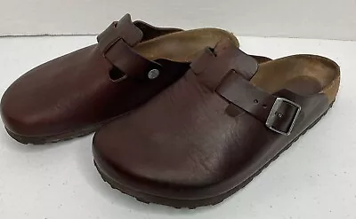 Birkenstock Boston Clogs Brown Oiled Habana Leather 42 Size 9 Men’s  • $90