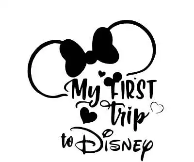 My First Disney Trip Iron On Vinyl T Shirt Personalised • £5.54