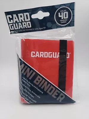 Card Guard Mini Binder Red W/ Strap - Holds 40 Cards Cardguard Trading Magic  • $8.99