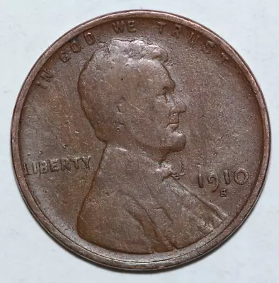 1910 S Lincoln Wheat Cent • $4.75