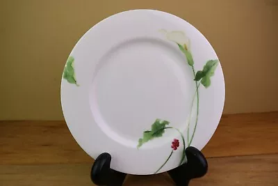 Mikasa Classic Calla Salad Plate Y4109 White Green Red Flower Optima II • $3.99