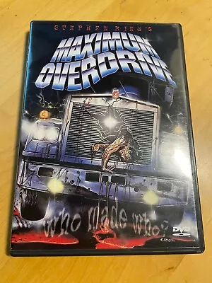 Maximum Overdrive (DVD 2001) Stephen King • $7.29