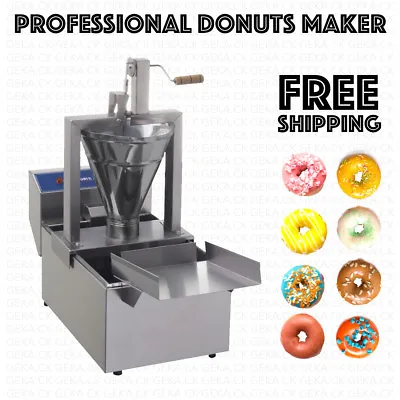 £541.92 • Buy Professional Small Business Compact Donut Fryer Maker Machine 110 Pc/h + Tank