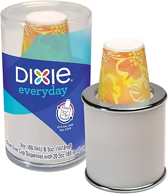 Dixie Disposable Paper Cup Dispenser For 3 Ounce Or 5 Ounce Bath Cups • $14.65