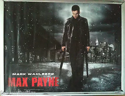 Cinema Poster: MAX PAYNE 2008 (Main Quad) Mark Wahlberg Mila Kunis Beau Bridges • £11.95