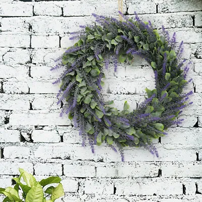Extra Large Artificial Lavender Door Wreath Topiary Wreaths Mother's Day Decor • £9.95