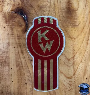 Old Style Red/Gold Kenworth Emblem Decal Replacement High Quality USA • $88.07