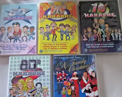 Bundle Of 5 CD's Karaoke - Christmas 50s 60s 70s 80s. All Your Favourites • £20
