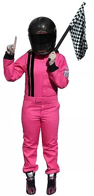 Pink Kids Fire Suit Sfi 3.2a/1 Race Suit Sfi 3-2a/1 One Piece Suit Kids 14/16 • $104.99