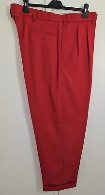 £95 • Buy Men's 1950's Red Peg Trousers 50s Rockabilly RnR R&R 50's Rockin Rock & Roll