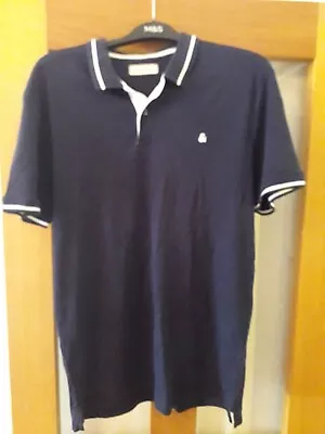 New Mens Blue Jack & Jones Polo Shirt Size L • £6.95