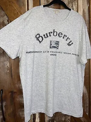 Burberry London Short Sleeve Logo Graphic T-shirt Sz Xl • $55