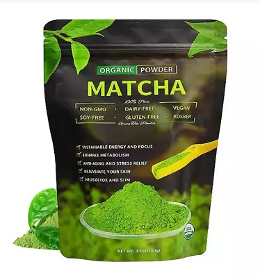 Natural Matcha Powder 100g Ice Cream Green Tea Dessert Cake Baking Ingredients • $13.90