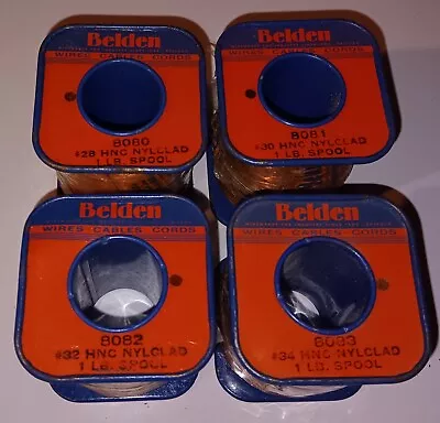 Belden Magnet Wire 8080 8081 8082 8083 28 30 32 34 Gauge (4) Pounds • $99.95