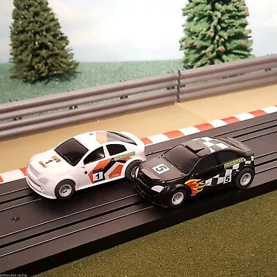 £19.99 • Buy Micro Scalextric Pair 1:64 Cars - Rally Black #5 & White #1