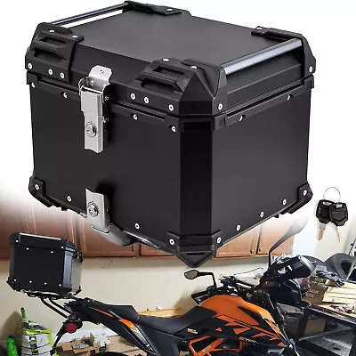 45L Aluminum Trunk Motorcycle Top Case Waterproof Luggage Storage Tour Tail Box • $98.95
