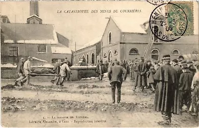 CPA Catastrophe Des Mines De Courieres Remonte Des Victims (1275646) • £8.20