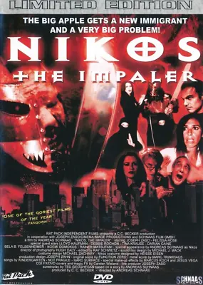 NIKOS The Impaler - Limited Edition - DVD Movie - Brand New & Sealed • £12.95