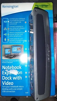 $9.99 • Buy Unopened Kensington Notebook Expansion Dock With Video Model # K33367