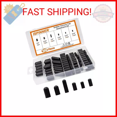 ISPINNER 100pcs Rubber Vacuum Caps Assortment Kit Hose End Caps For Carburetor • $12.10