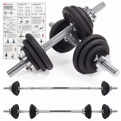 $49.95 • Buy METEOR 20KG Adjustable Dumbbell,Barbell Set,Weightlifting Dumbbell,Gym Weight