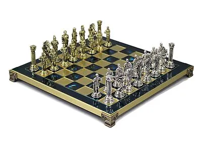 Metal Chess Set Sapphire Blue 13'' • £116.99
