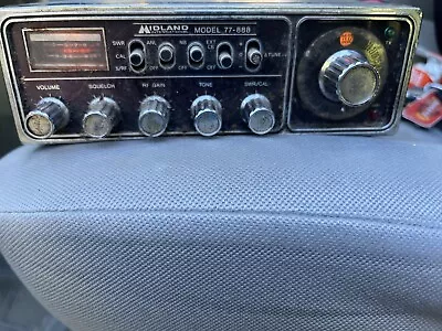 Vintage Midland 77-888 Cb Radio With Original Handheld Mic Transceiver • $80