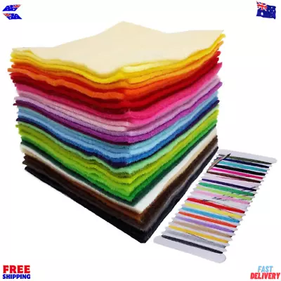 Soft Felt Sheets 40 Colors Craft Felt Squares Color Felt Fabrics Crafts Felt • $26.05