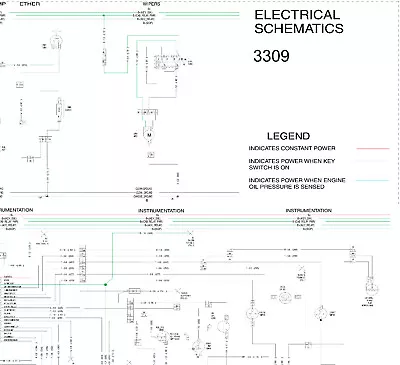 CASE IH HAY  MOWER CONDITIONERS 3309 Electrical Wiring Diagram Manual • $209.30