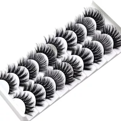 10/5 Pairs False Eyelashes Long Thick Natural Fake Eye Lashes Set Mink Makeup UK • £5.49