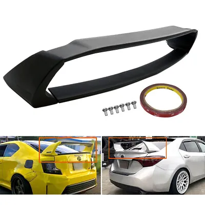 Fit 09-13 Toyota Corolla JDM ABS Unpainted Mugen Style 4Pic Trunk Wing Spoiler • $73.79