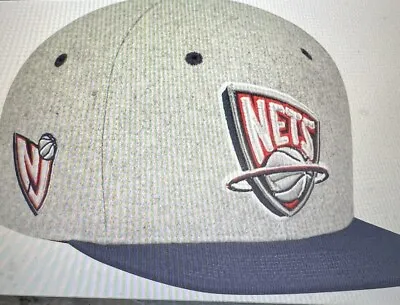 New Jersey Nets Mitchell & Ness Melton SnapBack Hat Gray NWT • $14.99
