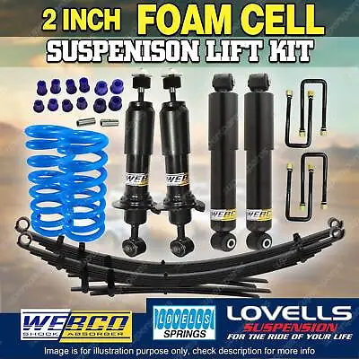 2  Foam Cell Lift Kit Shocks Lovells Springs Raw Leaf For Ford Ranger PX 12-18 • $1247