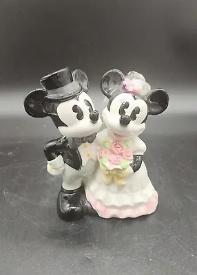 Vintage Mickey & Minnie Mouse Disney Disneyland Wedding Figurine CAKE TOPPER  • $18.39